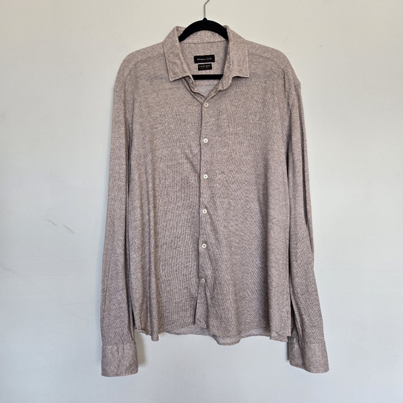 Massimo Dutti Long-Sleeve Shirt Men's‎ XXL Casual Old Money Quiet Luxury Office - Picture 1 of 10